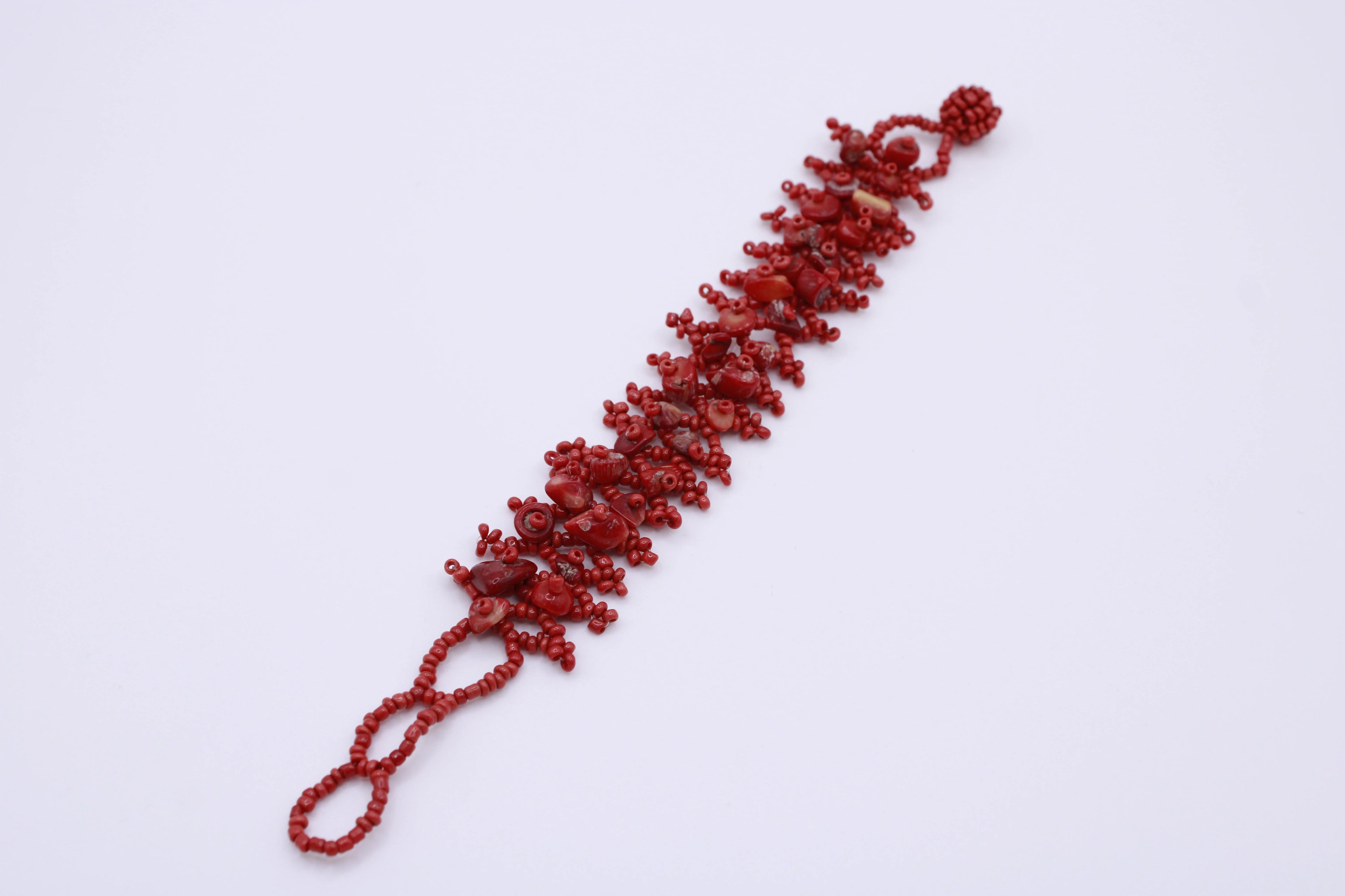 Bracciale Corallo – Bracciale in pietre naturali lavorate a mano Surya