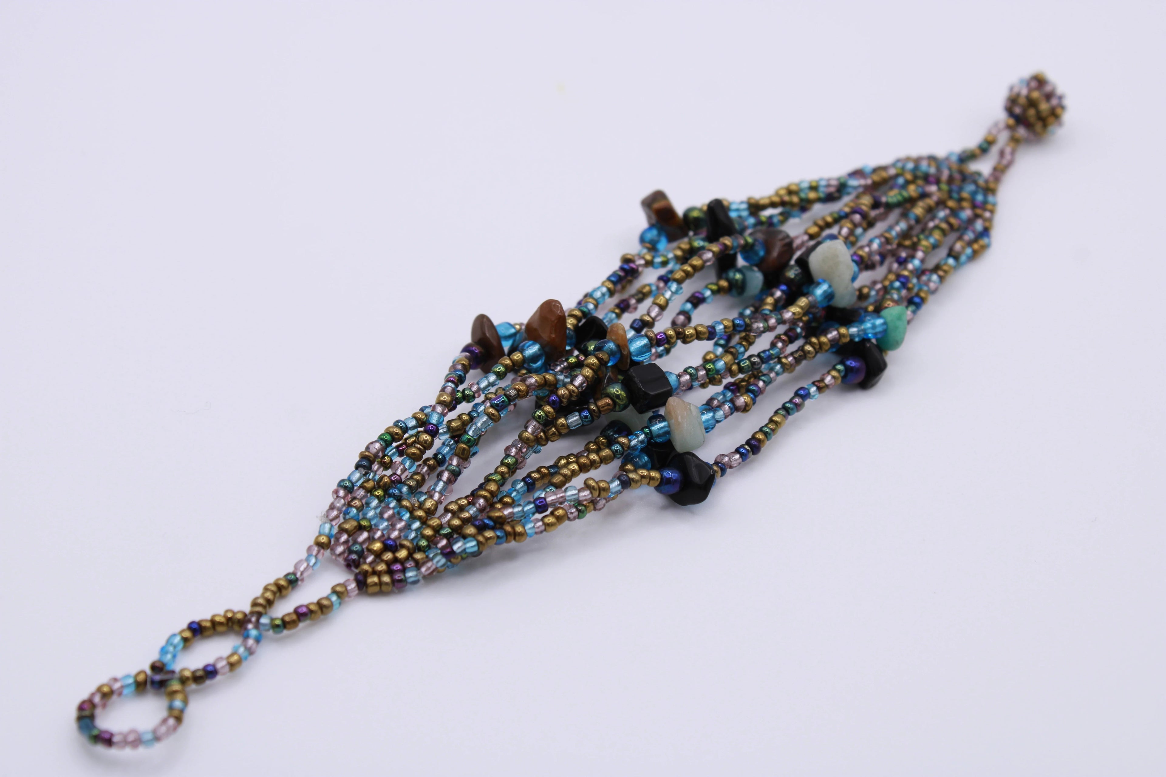 Bracciale Multifilo – Bracciale multifilo in perline e pietre naturali Surya