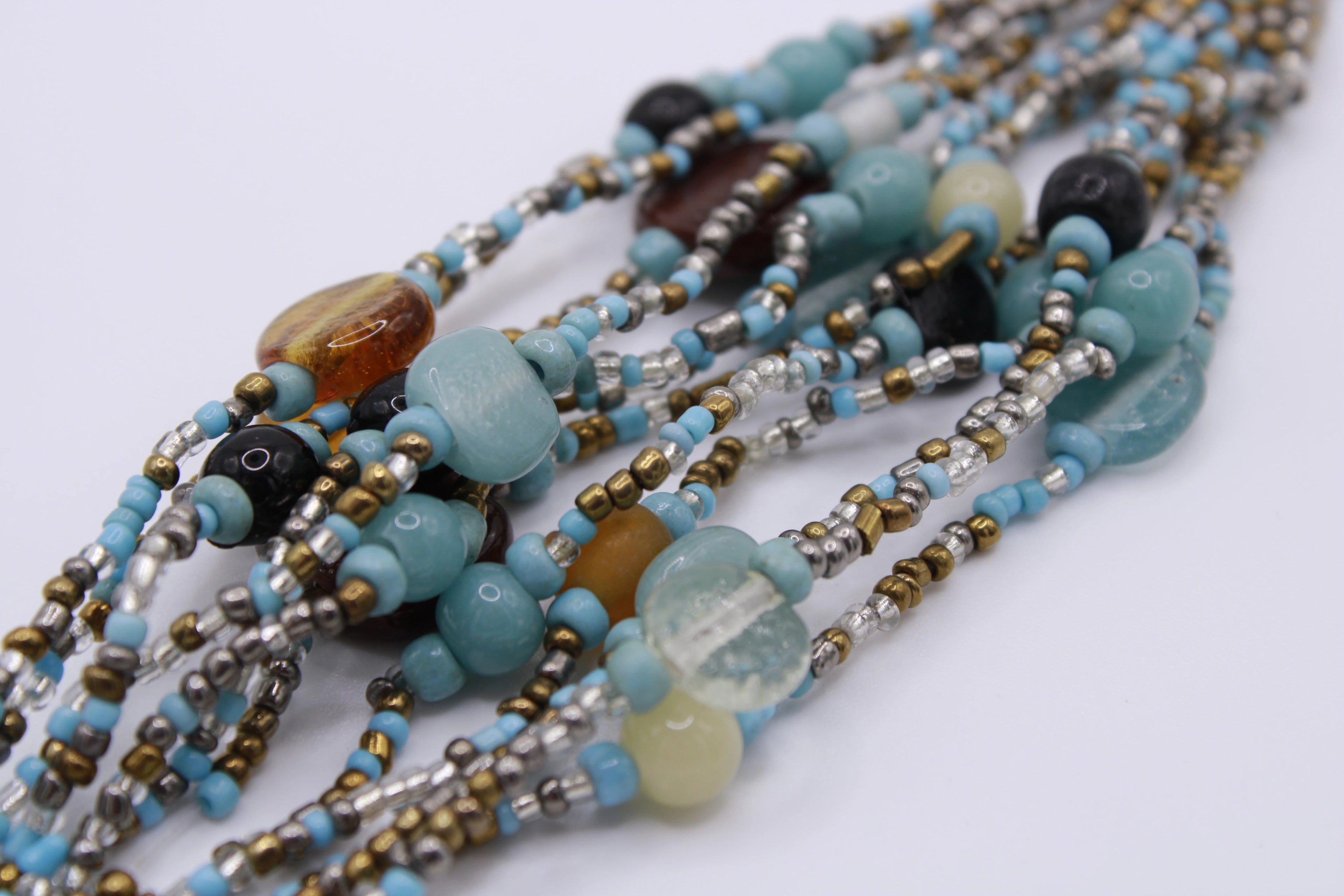 Bracciale Multifilo – Bracciale multifilo in perline e pietre naturali Surya