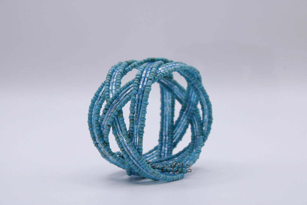 Bracciale Intreccio – Bracciale rigido in perline intrecciate a mano Surya