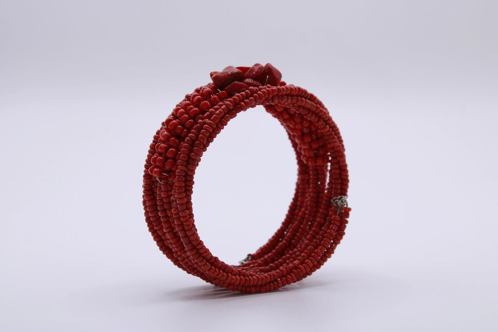 Bracciale Spirale – Bracciale avvolgente in perline lavorate a mano Surya