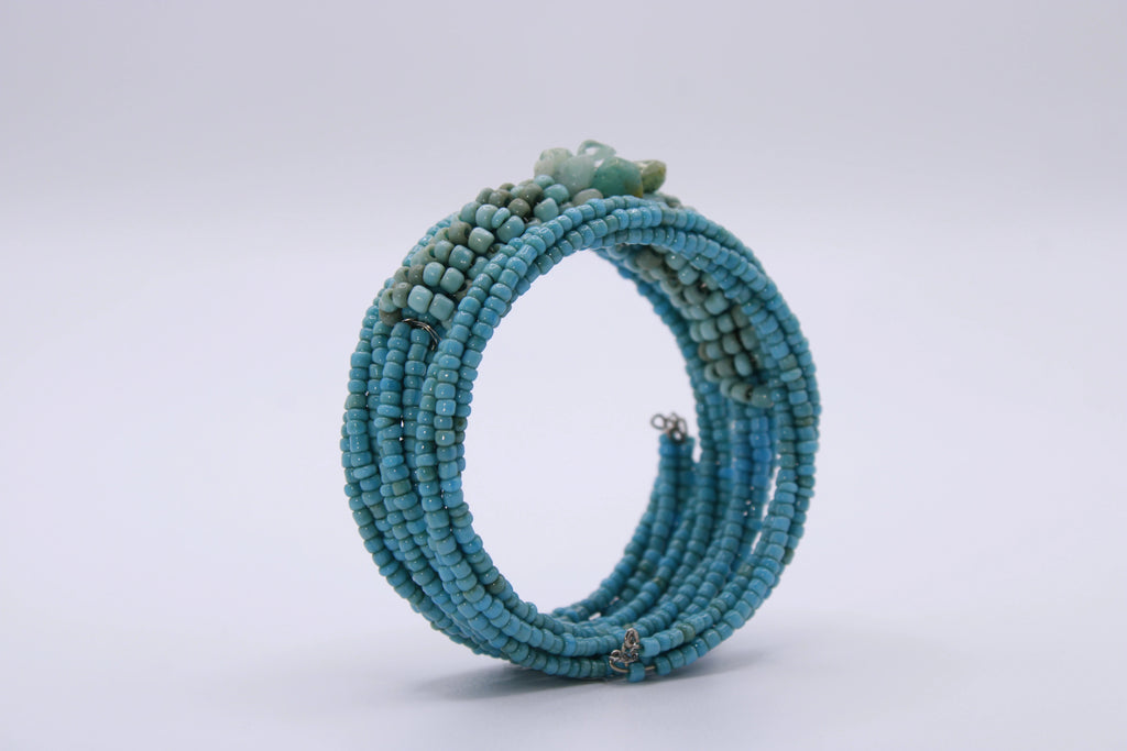 Bracciale Spirale – Bracciale avvolgente in perline lavorate a mano Surya