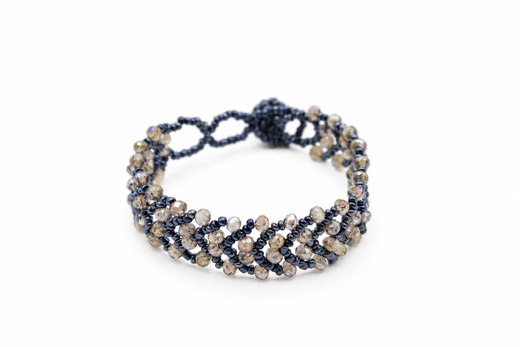 Bracciale Astra – Bracciale con cristalli intrecciati Surya