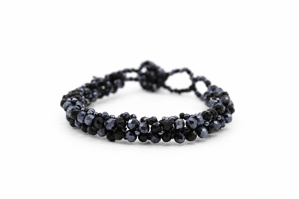 Bracciale Aura – Bracciale con cristalli intrecciati Surya