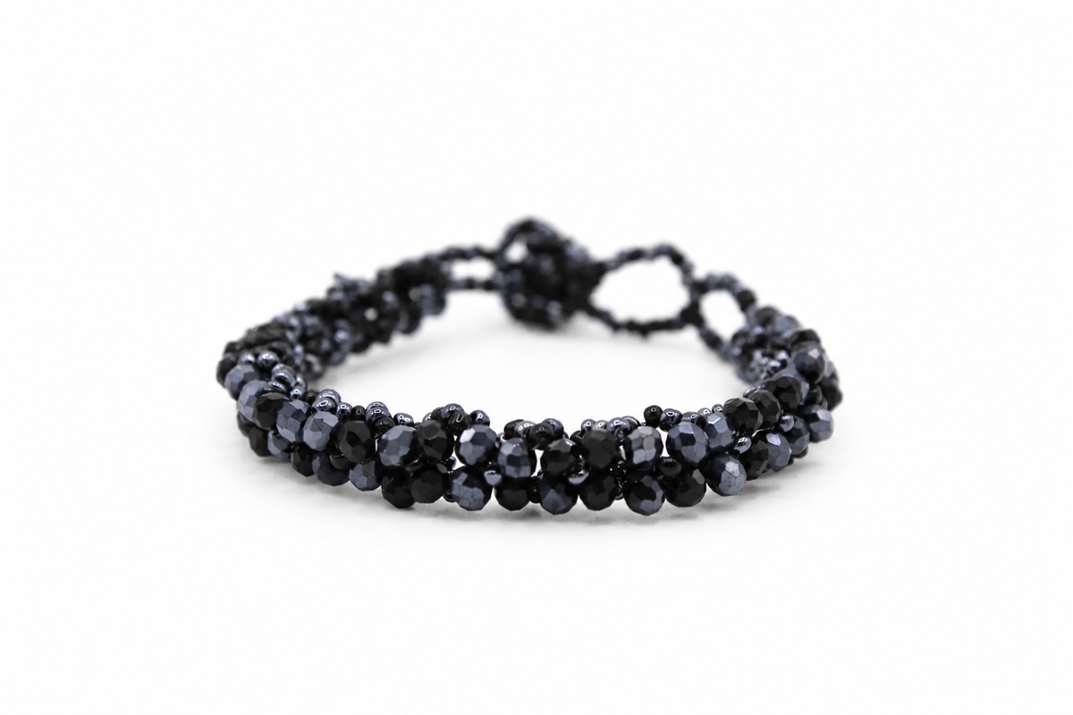 Bracciale Aura – Bracciale con cristalli intrecciati Surya