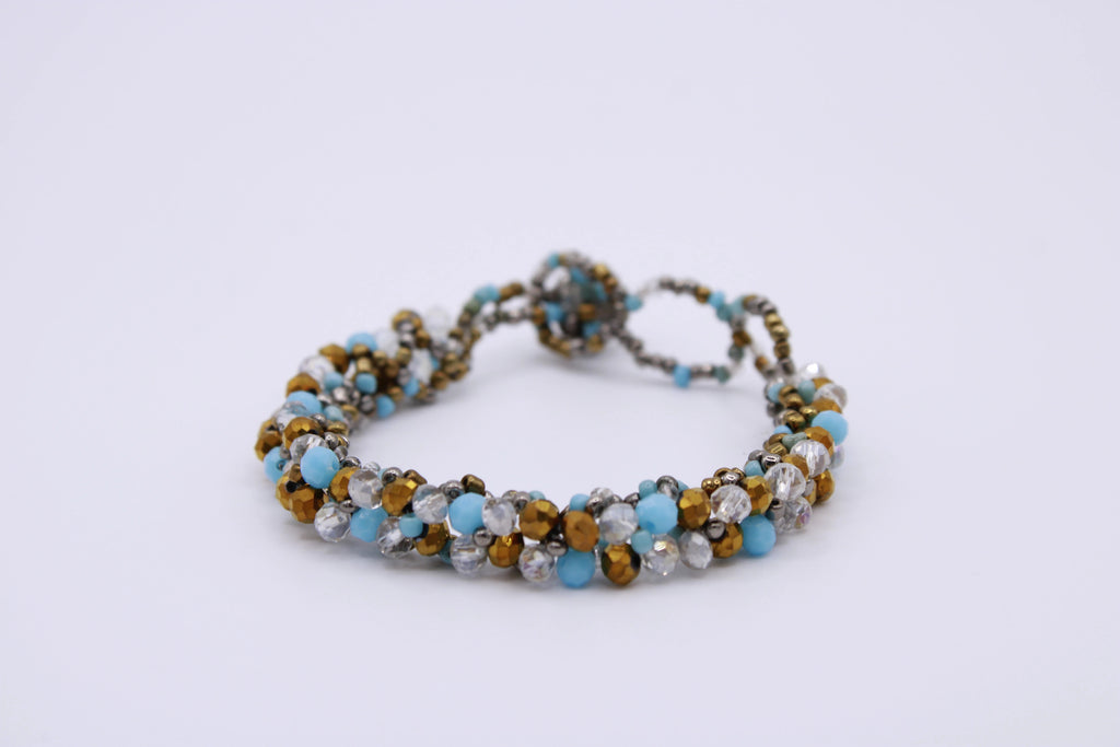 Bracciale Astra – Bracciale con cristalli intrecciati Surya