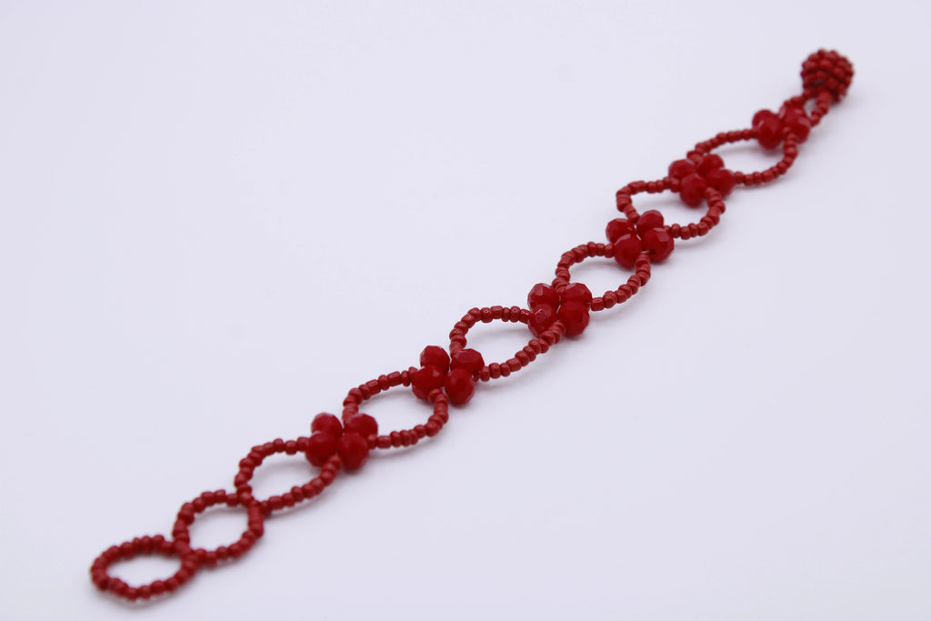 Bracciale Edoardo – Bracciale con cristalli a linea floreale Surya
