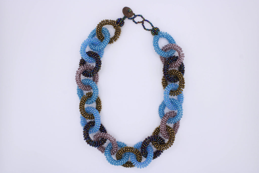 Collana Catena – Collana in perline a moduli intrecciati Surya
