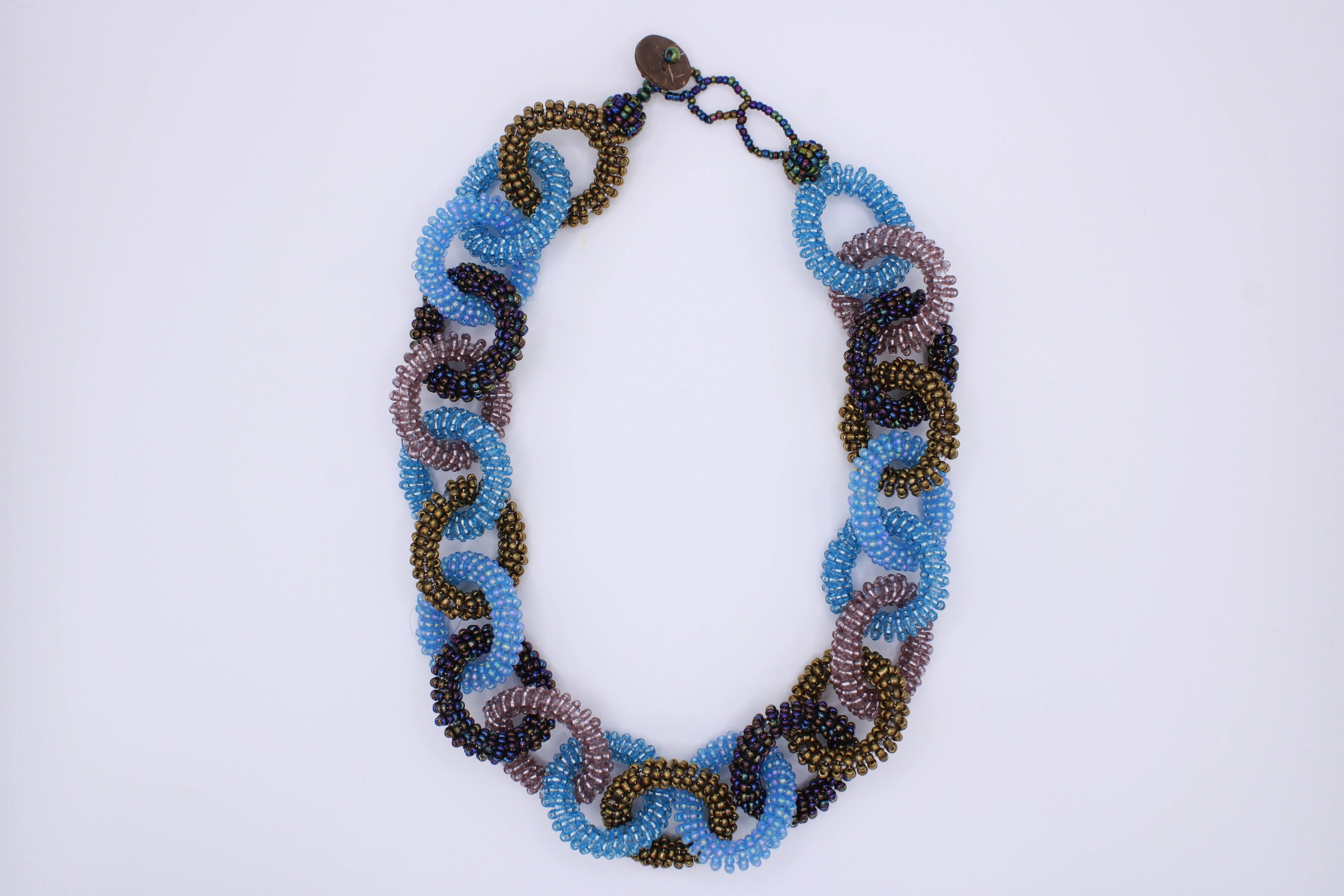 Collana Catena – Collana in perline a moduli intrecciati Surya