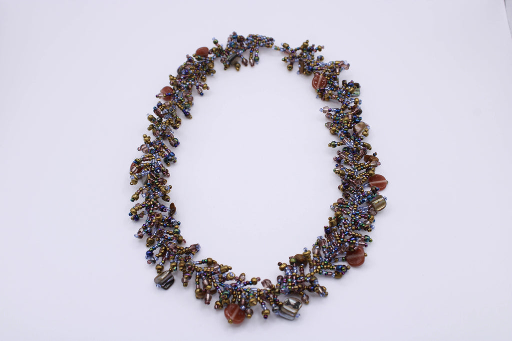 Collana Corallo – Collana in perline e pietre lavorate a mano Surya