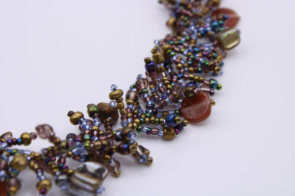 Collana Corallo – Collana in perline e pietre lavorate a mano Surya