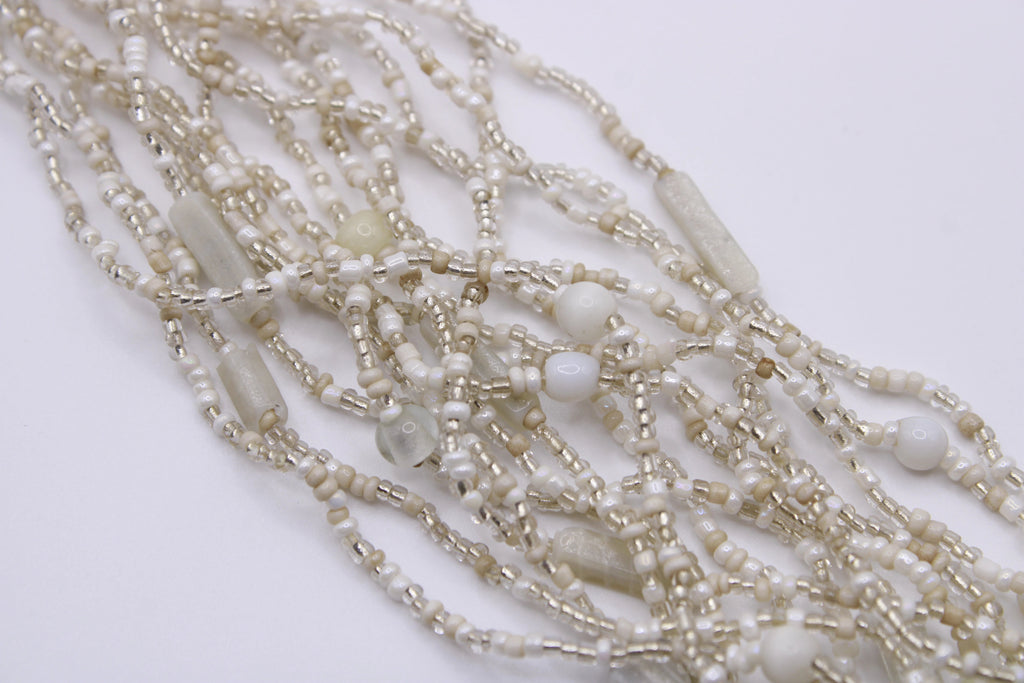 Collana Goccia – Collana multifilo con inserto in legno ebano Surya