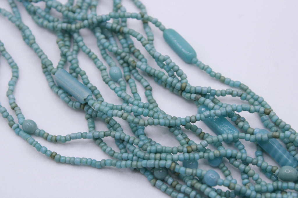 Collana Goccia – Collana multifilo con inserto in legno ebano Surya
