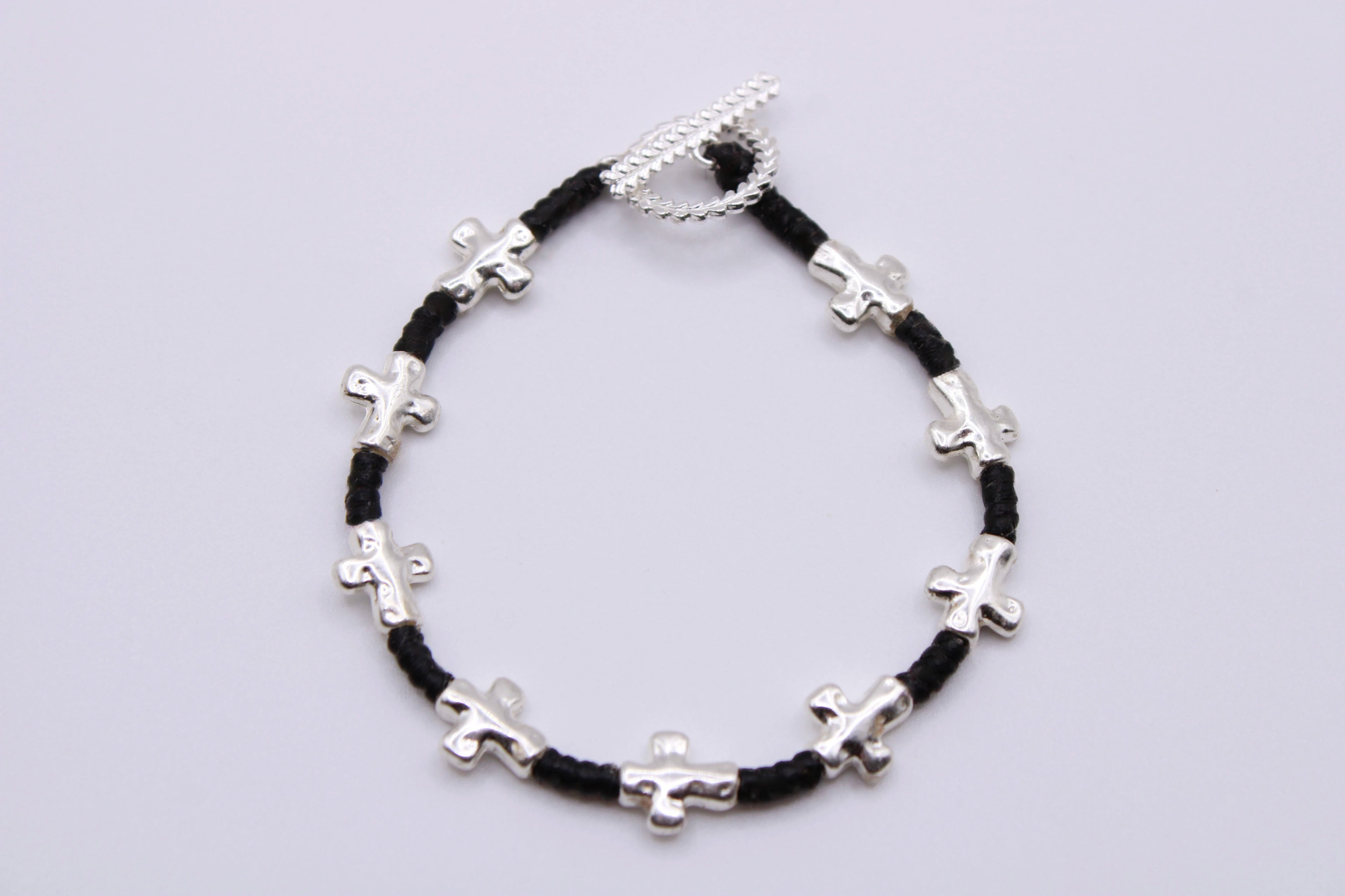 Bracciale Croce - Bracciale filo cerato Surya