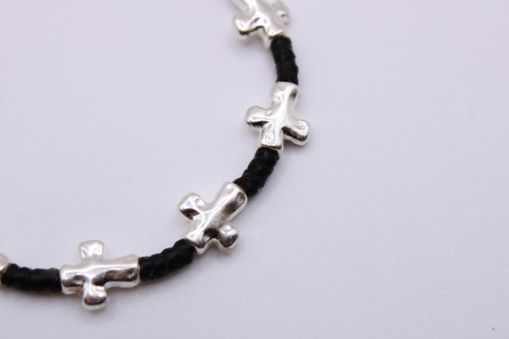 Bracciale Croce - Bracciale filo cerato Surya