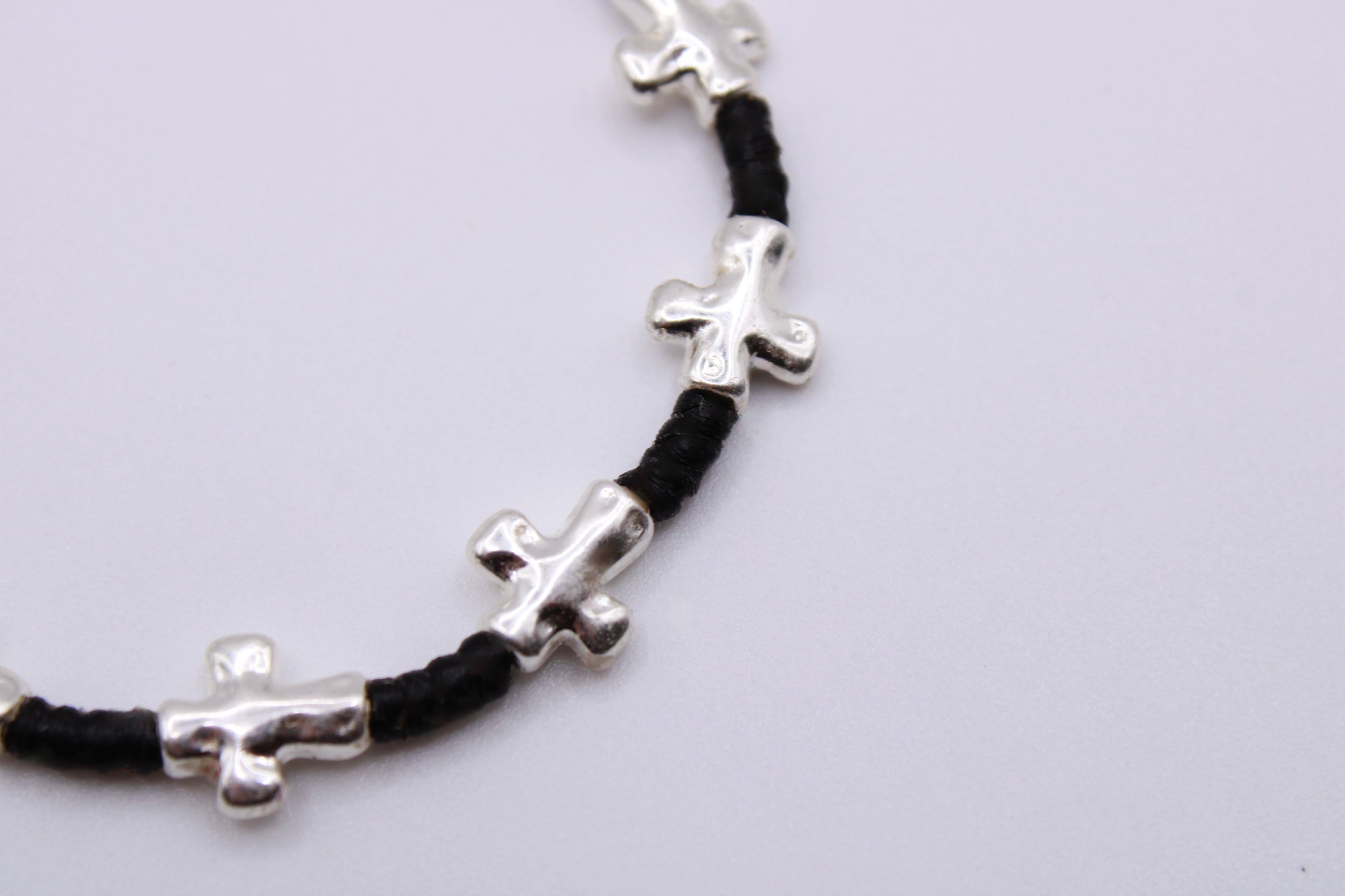 Bracciale Croce - Bracciale filo cerato Surya